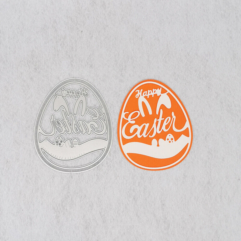 Metal Cutting Stencil Template Easter Eggs Paper Cutting Card Embossing Decor