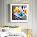 Animal Full Drill Round Diamond Picture DIY 5D Mosaic Butterfly Painting Kit