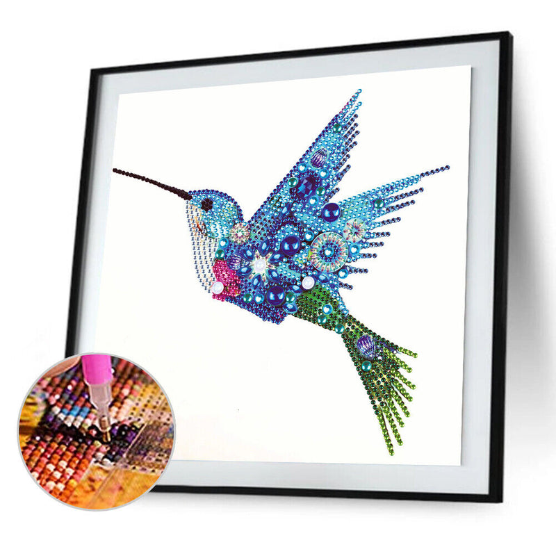 5D Partial Special Shaped Diamond Painting Hummingbird Poster Kit (UP256)