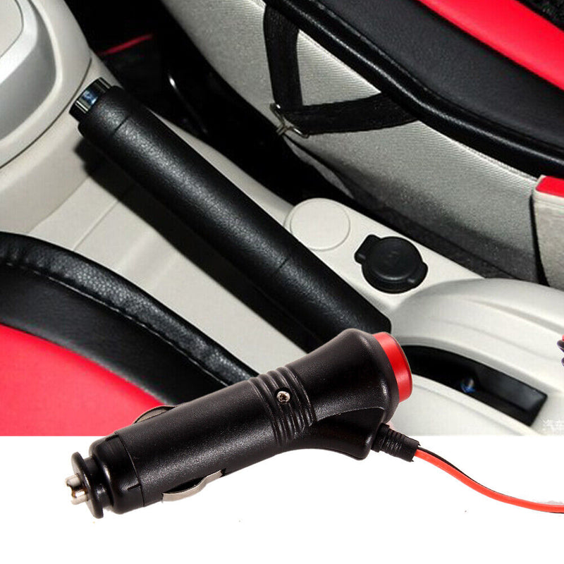 1PCS Universal Car Cigarette Lighter Black 12V 24V Lightweight Socket Plug Stec