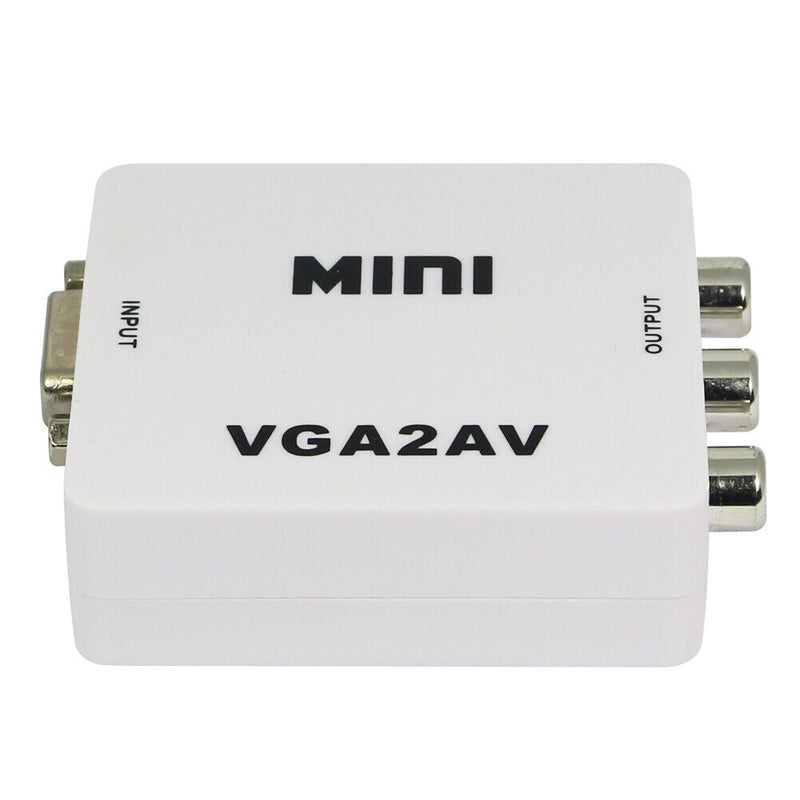 Premium Computer VGA to AV TV Composite RCA S-Video Scan Converter 1080P