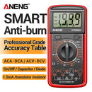 ANENG Digital Multimeter LCD DC AC Voltage Capacitance Test Meter (Red)