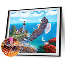 DIY Diamond Painting Kits Beach Full Round Drill Rhinestone Picture Home Deco