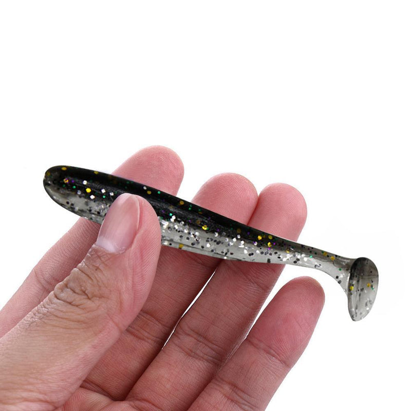 10x 9cm 4.2g Bionic Mandarin Fish Fishing Lures Artificial Soft Bait (6)