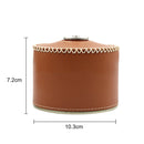 PU Leather Gas Canister Bag Cover LPG Fuel Can Protective Sleeve Brown (S) Newly