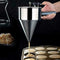 Bread Cupcake Waffle Batter Funnel Dispenser Steel V9D9 Sale B5Q8 E6B4