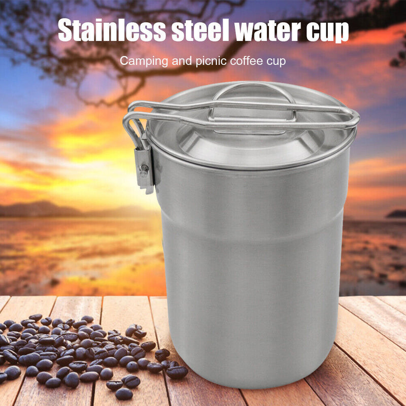 Camping Cookware Utensils Outdoor Tableware Hiking Picnic Pot Coffee Water