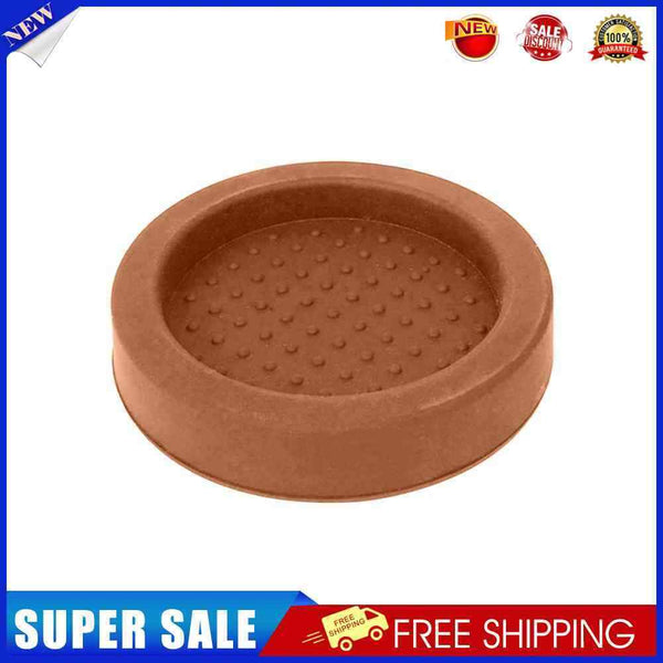 Non-slip Coffee Tamper Pad Silicone Coffee Powder Hammer Press Mat (Brown)