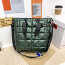 Women Zipper Quilted Crossbody Bag Female Solid Color Large Designer Clutch