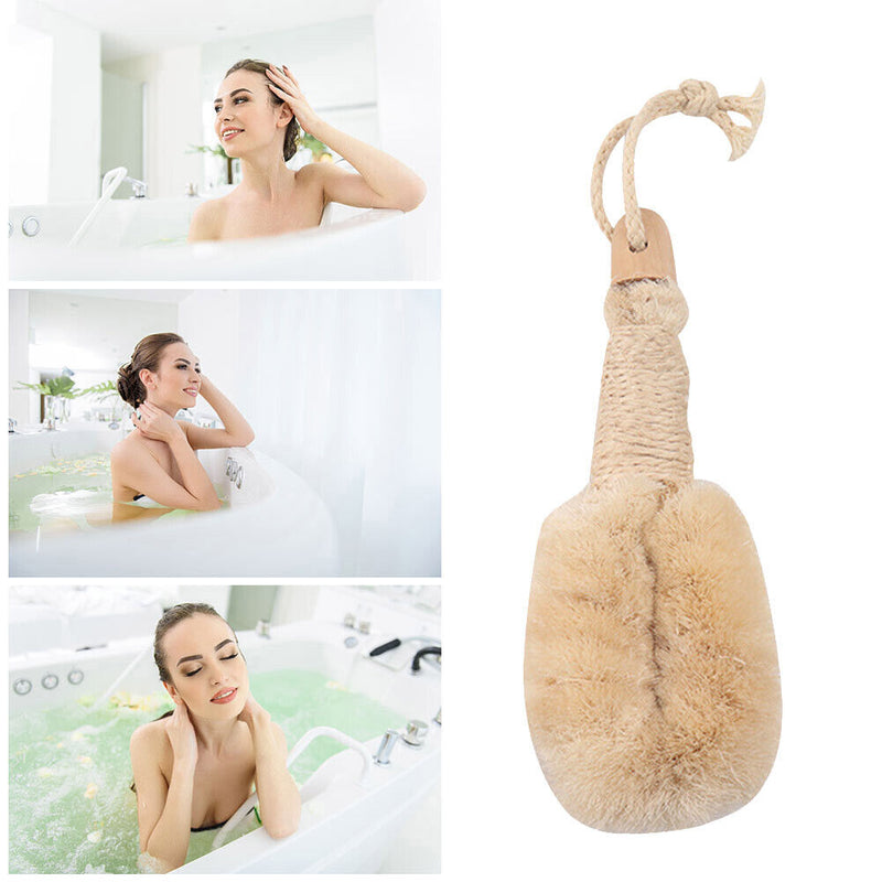 Bathroom Cleaning Brush Wood Handle Bath Shower Exfoliating Dead Skin Scrub