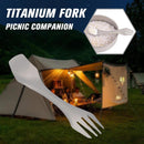 Titanium Tableware Set Fork Spoon Camping Picnic M9O7