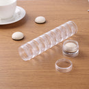 Plastic Round Sponge Daubers Storage Case for DIY Stamp Painting Ink Craft Newly