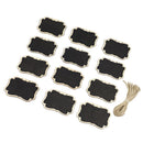 Hanging Signs Hemp Rope Chalkboard Price Tags Blackboard Message Labels