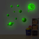 Eight Planets Luminous Wall Ceiling Stickers Decals for Baby Nursery ?Kids Room