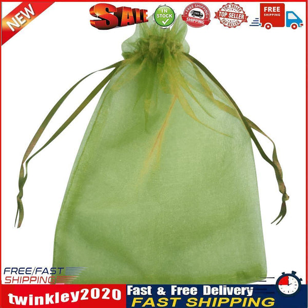 50pcs Garden Drawstring Net Bags Vegetable Fruit Grapes Protection Pouch Newly