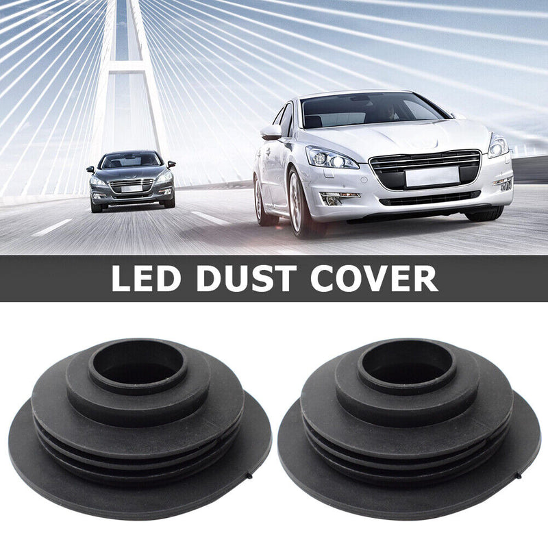 2pcs HID LED Headlight Dust Cover Rubber Dustproof Sealing Headlamp Bulb Caps