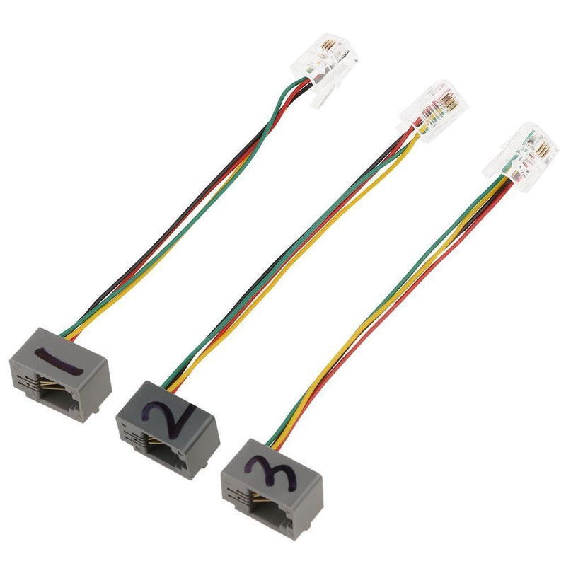 Starriver RJ9 4P4C Male to 3.5mm Female Audio Converter Adapter Cable