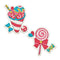 2pcs DIY Refrigerator Magnet Diamond Drawing Full Round Drill Lollipop (BXT-1)