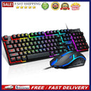 TF200 Rainbow RGB Back Light Keyboard Mouse Mice Wired Keyboard Mouse Combos Set