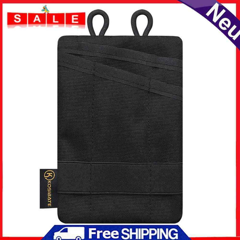 Mini EDC Pouch Sundries Bag Multifunctional Storage Bag Purse (Black)