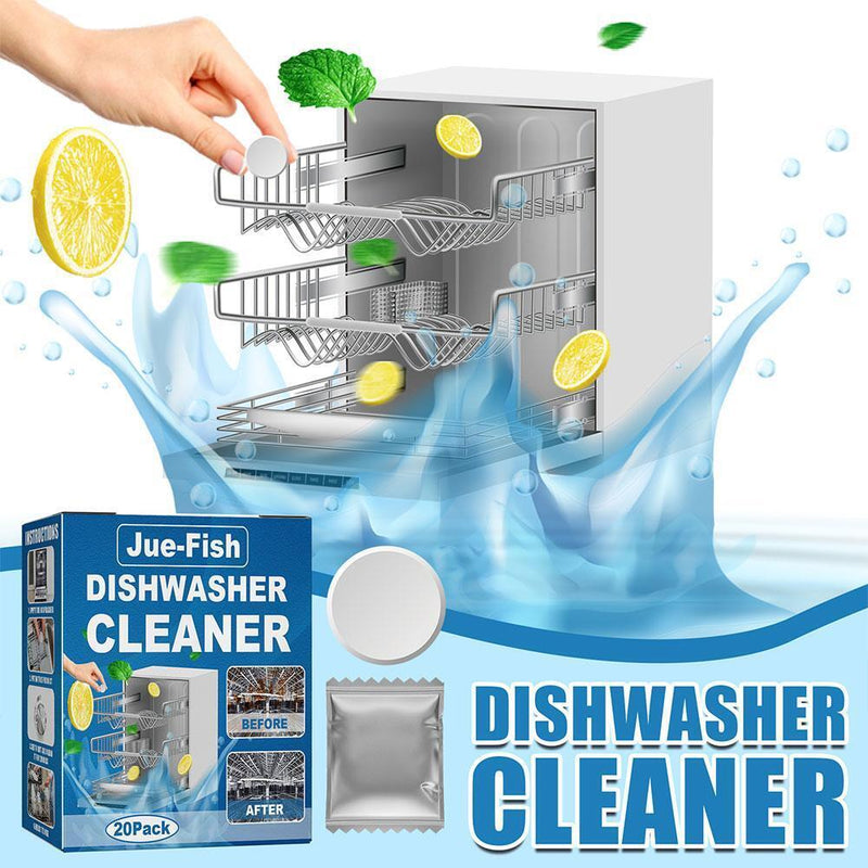 20x Dishwasher Washing Machine Cleaner Tablet Household Kitchen Dish Clean