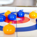 Foldable Tabletop Curling Game Family Board Game for Home School Travel