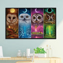 5D Diamond Painting Full Square Drill Color owl Picture of Rhinestone
