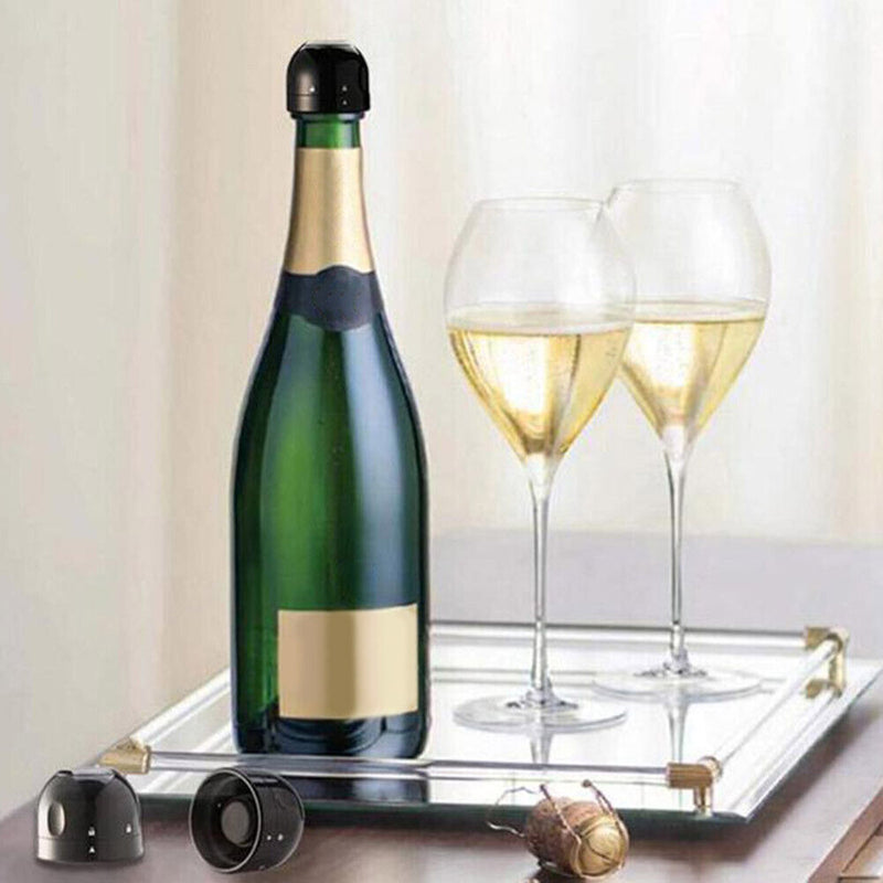 Kitchen Bar Vacuum Wine Champagne Bottle Beer Beverage Stopper Silicone Sealer