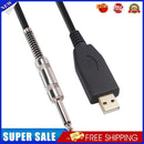 USB Guitar Cable USB Male to 6.35mm 1/4 TS Mono Connector Adapter Cord (2m)