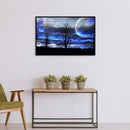 5D DIY Full Round Drill Diamond Painting Moonlight Forest View Handmade Decor