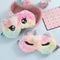 Cute Big Eye Eyepatch Plush Kids Blindfold Sleeping Eye Shade (Colorful B) Newly