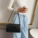 Fashion Alligator PU Leather Women Handbag Totes Female Flap Daily Shoulder Bag