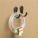 Multifunction Zinc Wall Hooks Storage Rack Coat Hanger Home Organizer