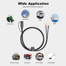 18AWG SAE 2 Pin To O Ring Terminal Cord Connector Cable for Battery (1.8m) Newly