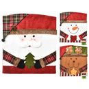 Springlinges 3 Piece Christmas Chair Covers, Santa Claus Cap, Chair Back