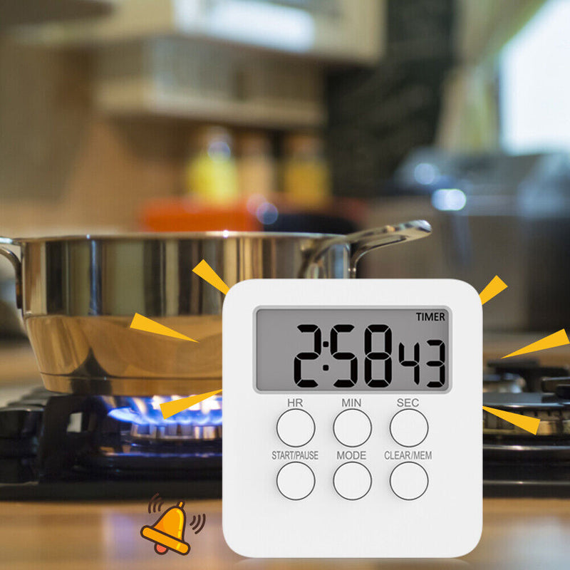 T06 Digital Silent Count Up Countdown Timer Stopwatch Alarm Reminder Clock