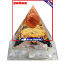Crystal Pyramid Attract Abundance 6cm Crystal Points Energy Generator for Yoga