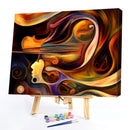 Oil Paint By Numbers Picture DIY Drawing Modern Abstract Painting Kit Art Newly