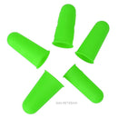 Anti-slip Hot Glue Gun Finger Caps Silicone Finger Cover Sleeve (Green 5pcs