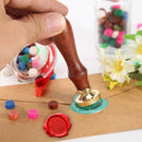 Retro Fire Painting Wax Seal Stamp Hi Word for DIY Scrapbook Envelope Wedding