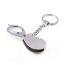 Handheld Mini Magnifying Glass Lens Key Chain Magnifiers 15X Folding Magnifiers