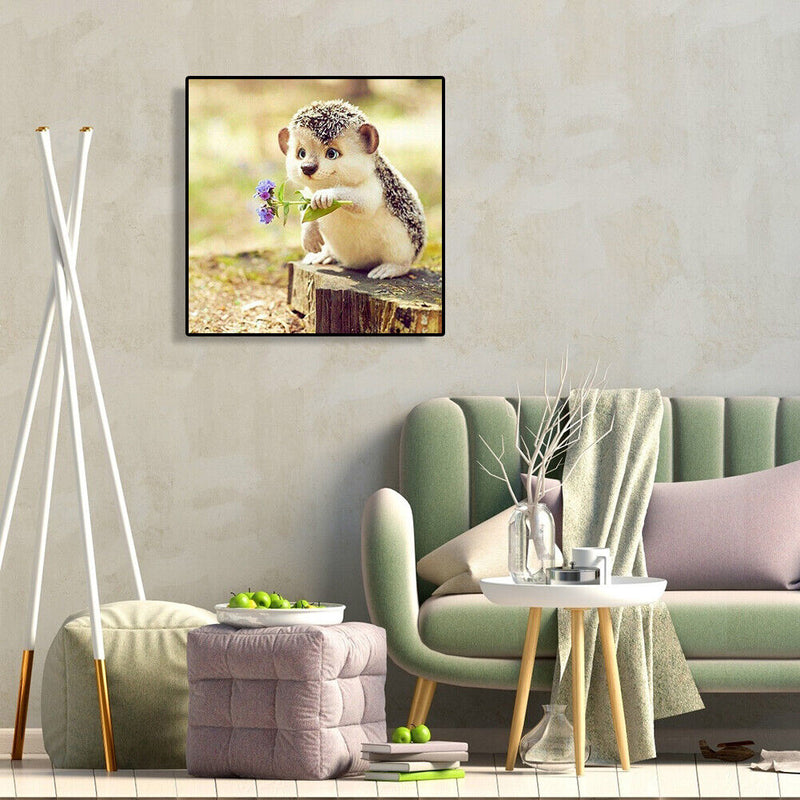 5D DIY Full Drill Diamond Painting Hedgehog Cross Stitch Embroidery Decor Craft