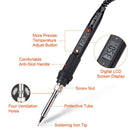 Kit Solder Adjustable Temperature LCD Digital Electric Soldering Iron 110V 220V