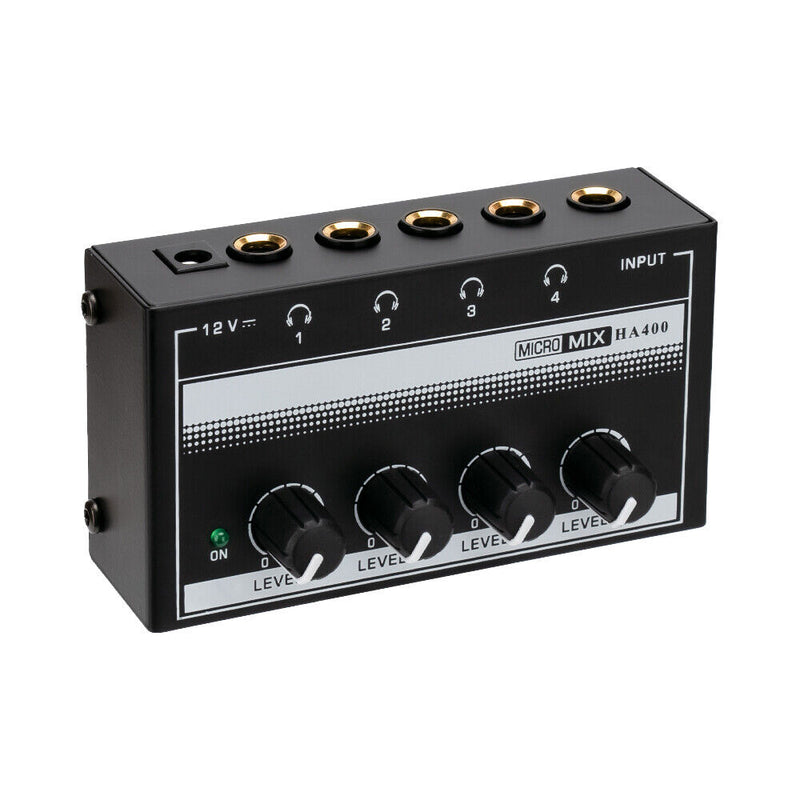 Ultra-Compact 4 Output 1 Input Amp 4 Channels Audio Stereo Headphone Amplifier