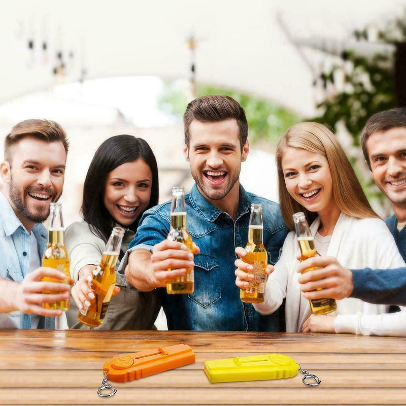 Flying Beer Drink Bottle Opener Cap Launcher Top Shooter Z0Q Gun H Ring K5 E6B4