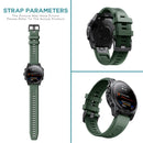 Silicone Strap for Garmin Fenix 7/6/6 Pro/5/5 Plus Watch Band (Army Green)