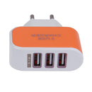 5V 2A EU Standard Charger Adapter 3 USB Hub Port Male Power Supply Male Box