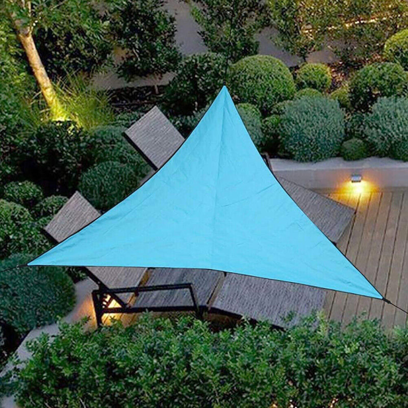 Outdoor Waterproof Triangle Canopy Awning Camping Patio Tent (Sky Blue)