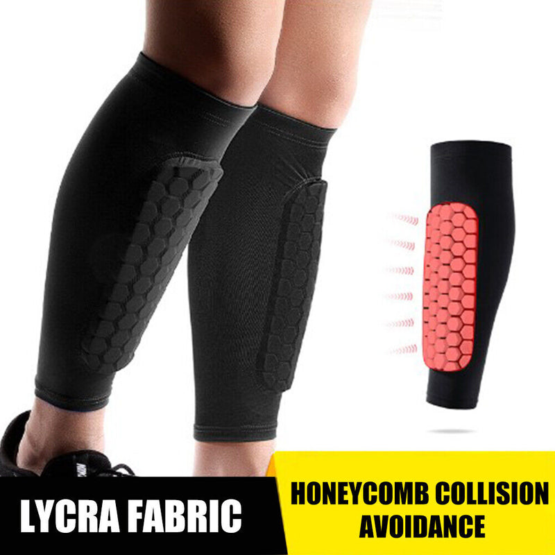 Outdoor Sports Soccer Shin Guard Pads Honeycomb Running Leg Calf Protective