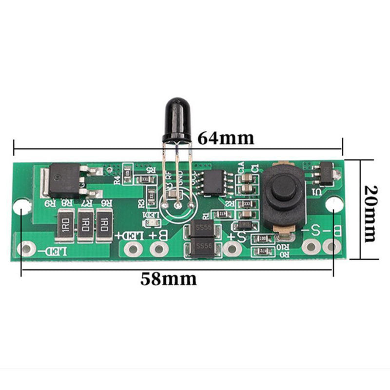 3.2V/3.7V Solar Street Light Panel Solar Circuit Board w/ Remote Control